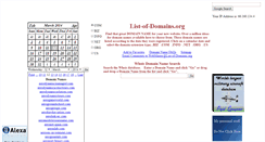 Desktop Screenshot of listofdomains.org